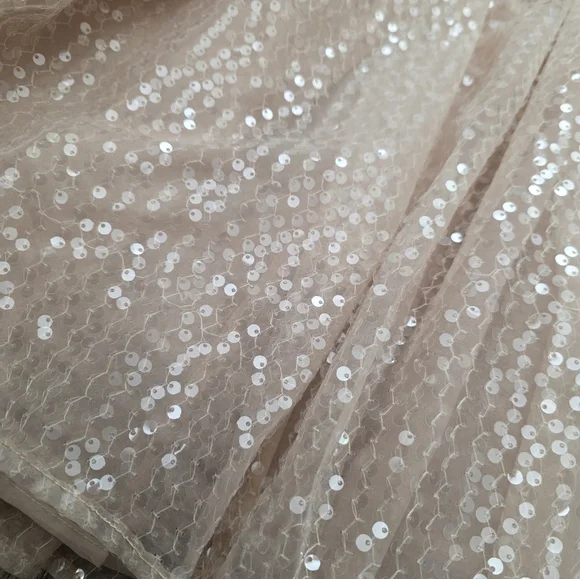 Nwt SELKIE CANDIED PARTY BLUE MOON SEQUIN PUFF DRESS xxl Cottage Fairycore - Picture 3 of 13